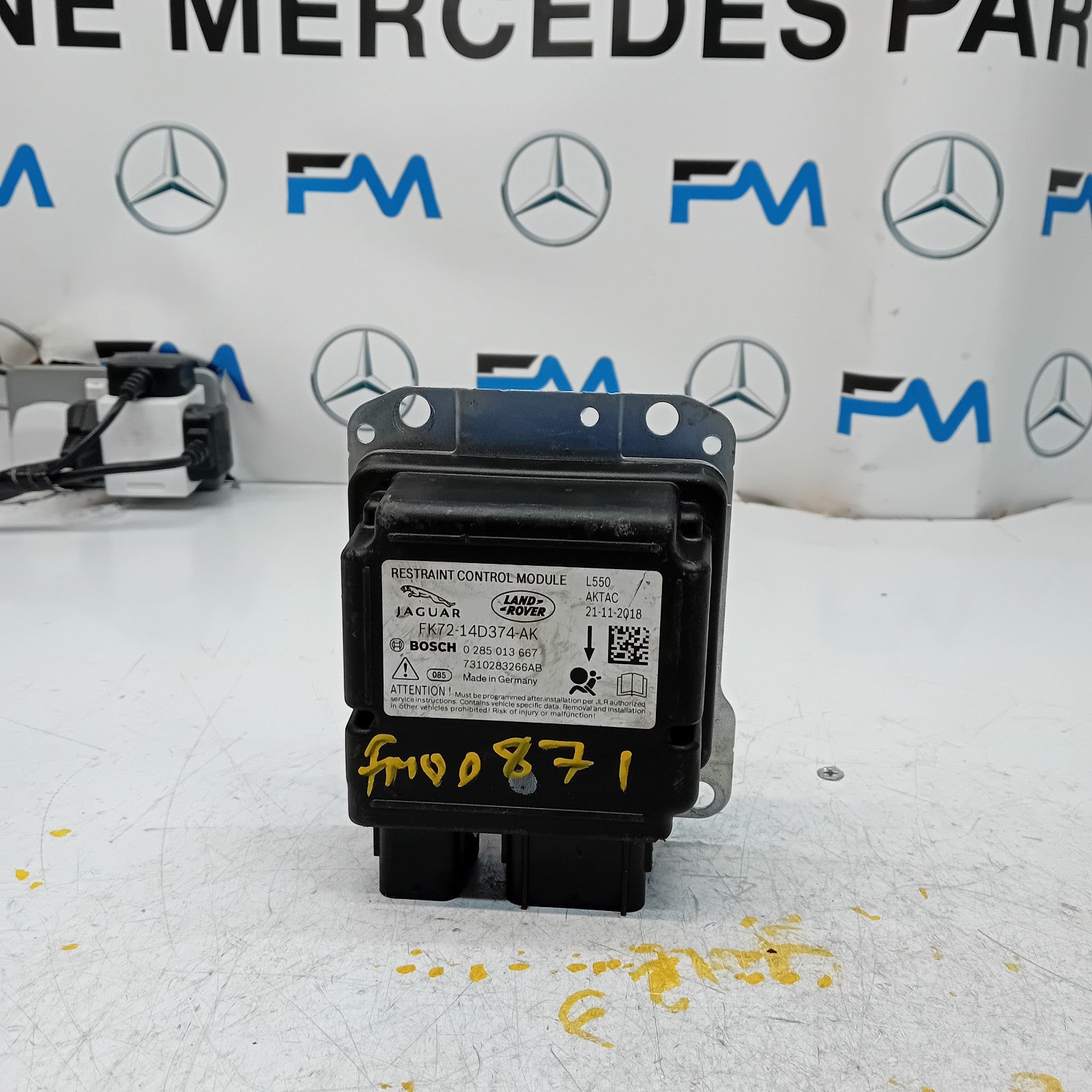 LANDROVER DISCOVERY SPORT 2016 RESTRAINT CONTROL MODULE FK72-14D374-AK FM00871