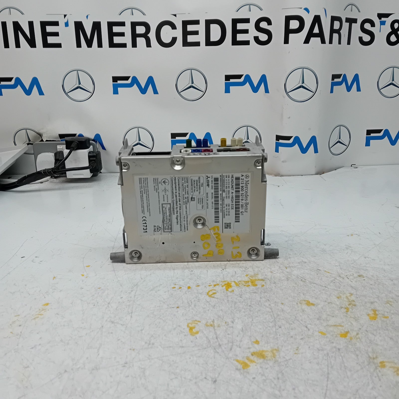 MERCEDES BENZ E-CLASS W213 2018 RADIO CD STEREO HEAD UNIT A2139005219 FM00809