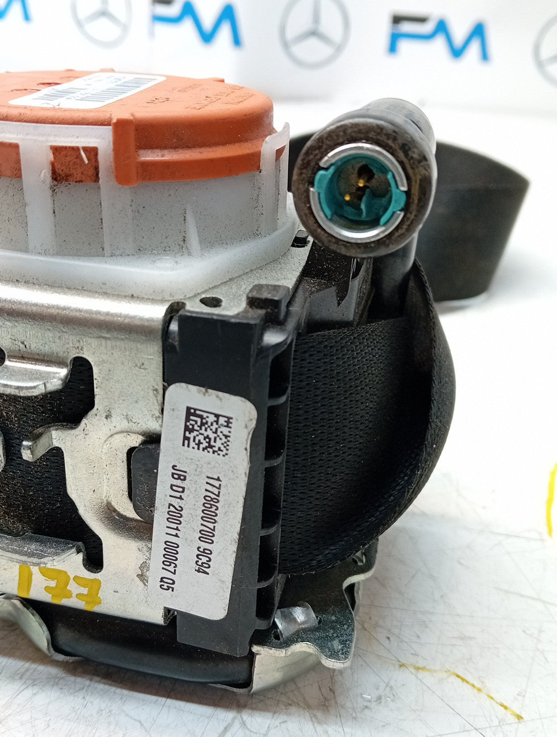 MERCEDES A CLASS  FRONT LEFT SEAT BELT WITH PRETENSIONER A1778600700 FMS76 NSF