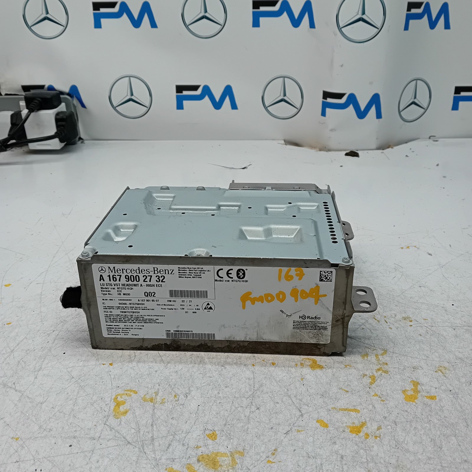 MERCEDES BENZ M-CLASS W167 RADIO SAT HEAD UNIT NTG7Q HIGH A1679002732 FM00904