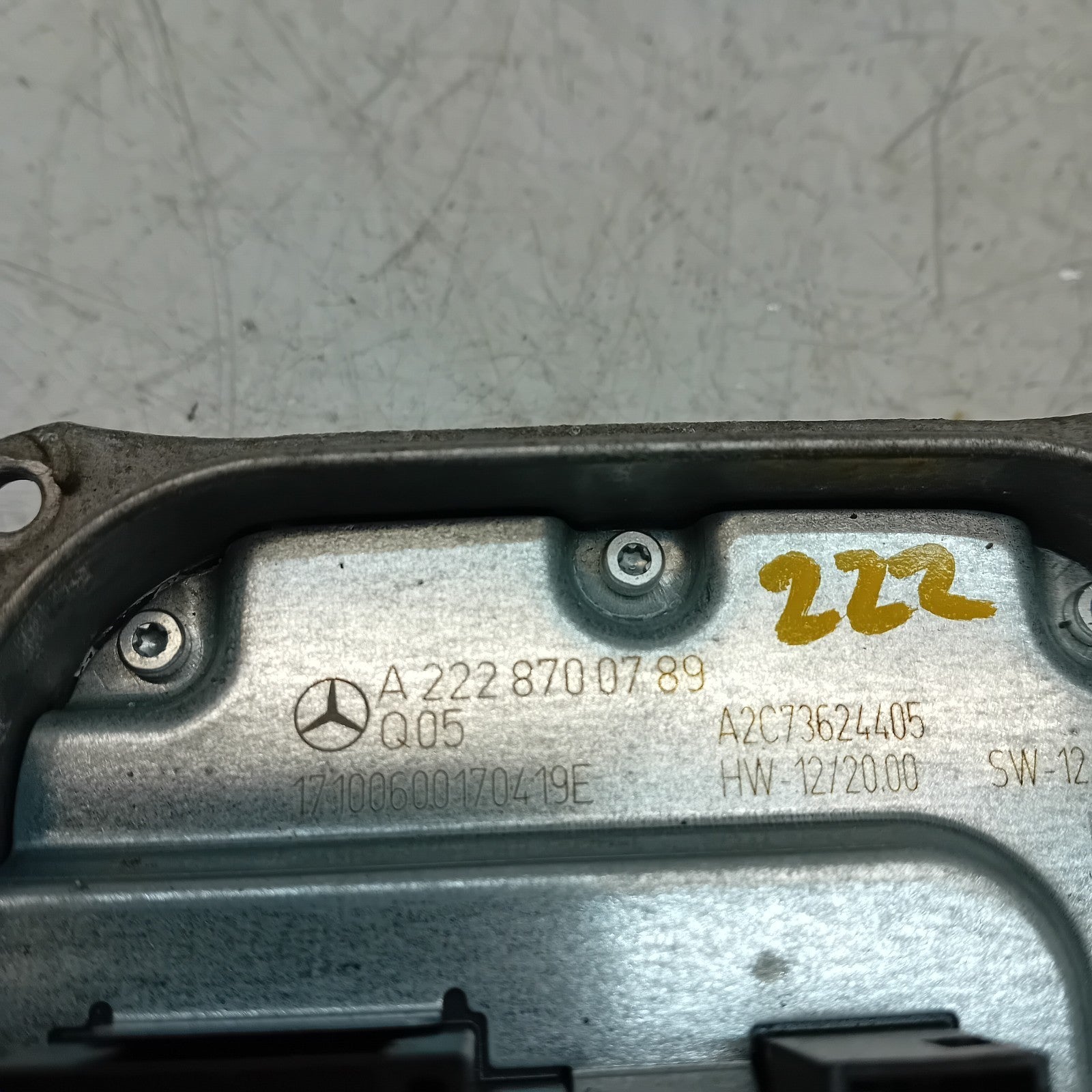 MERCEDES S-CLASS W222 HEADLIGHT CONTROL UNIT A2228700789 FM00982