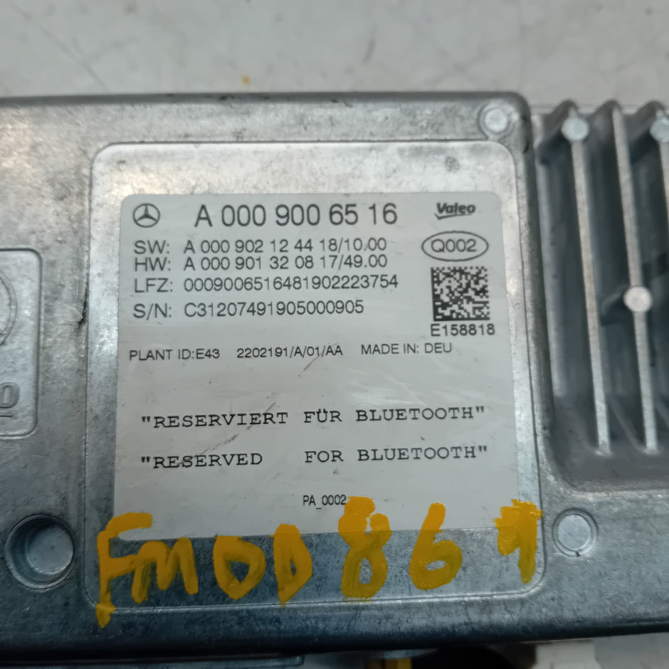 MERCEDES C-CLASS W205 BLUETOOTH PARKING CONTROL A0009006516 FM00869