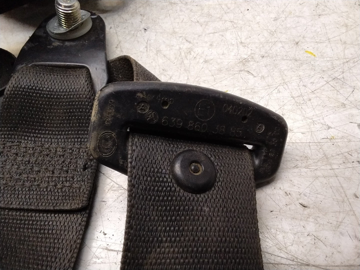MERCEDES VITO CDI E5 PANEL VAN  SEAT BELT - DRIVER FRONT A6398603885 FMS364 OSF