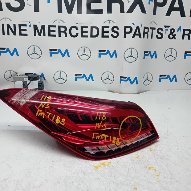 MERCEDES CLA W118 PASSENGER SIDE NS REAR TAIL LIGHT FMT188 2016 ONWARDS