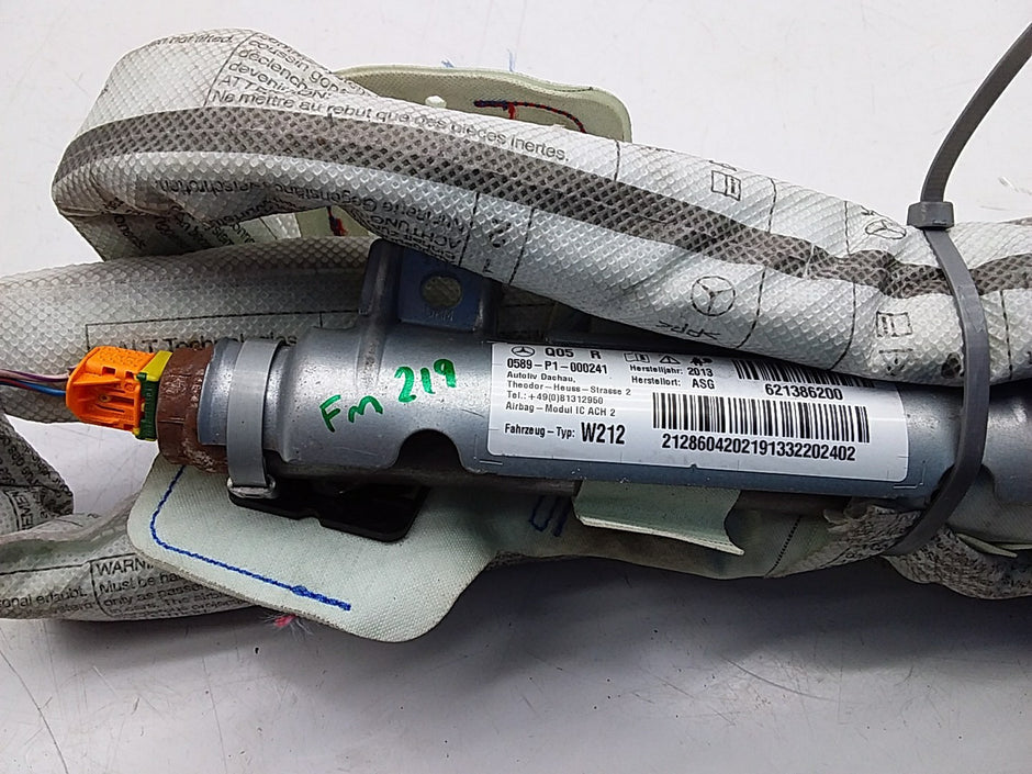 MERCEDES BENZ W212 E CLASS ROOF CURTAIN AIRBAG RIGHT SIDE A2128604202 FM219