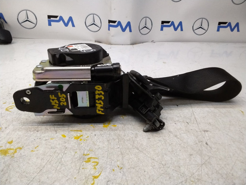 MERCEDES C-CLASS W205 SEAT BELT FRONT PASSENGER LEFT SIDE A2058600185 FMS330 NSF