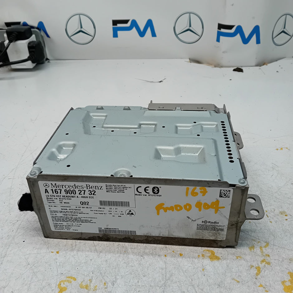 MERCEDES BENZ M-CLASS W167 RADIO SAT HEAD UNIT NTG7Q HIGH A1679002732 FM00904