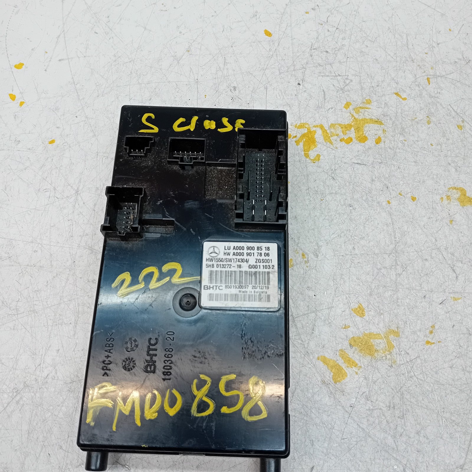 MERCEDES S CLASS 2017 W222 AIR CONDITIONING CONTROL MODULE A0009008518 FM00858