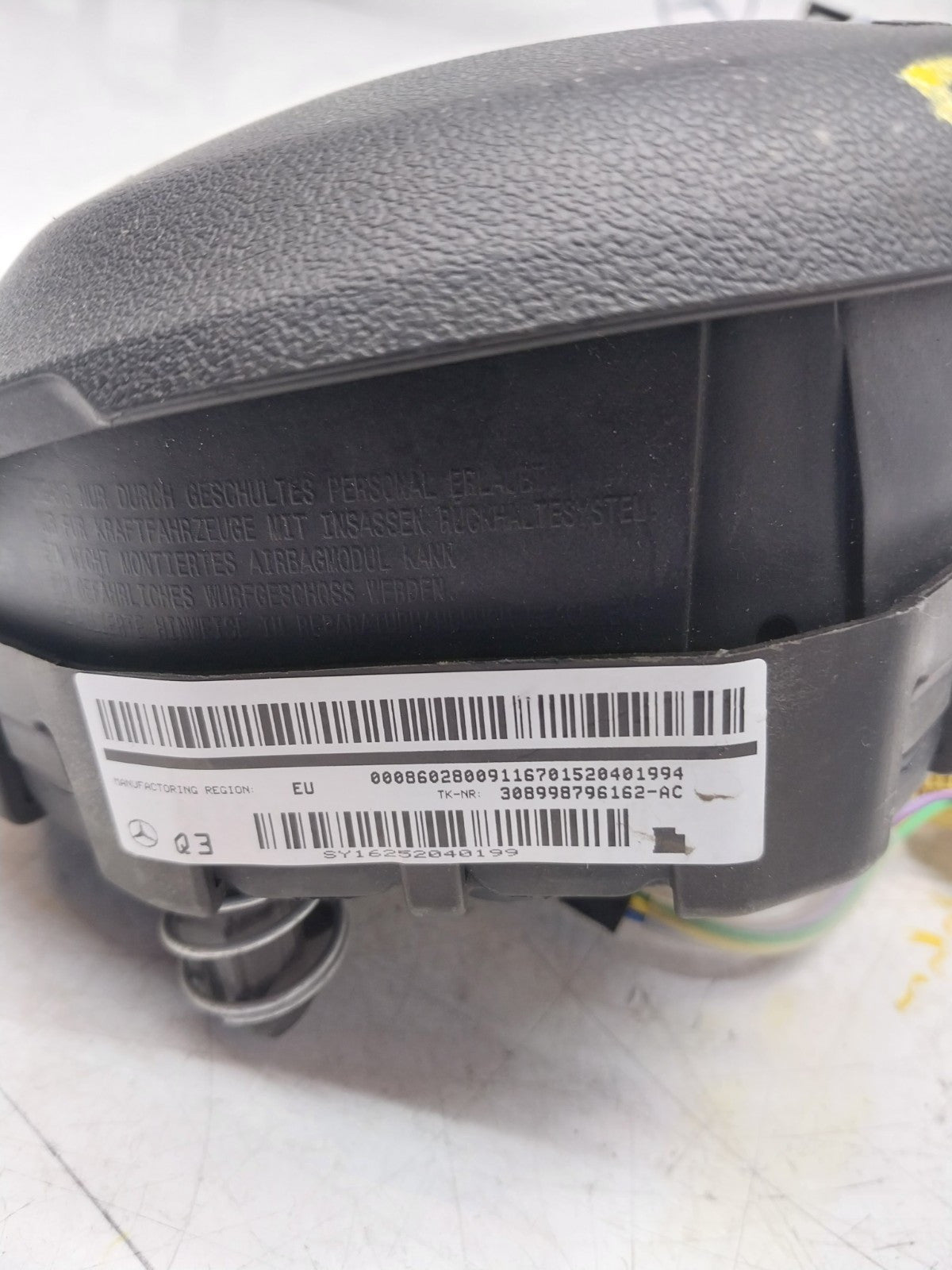 MERCEDES C-CLASS W205 STEERING WHEEL AIRBAG 308998796162-AC FM00705