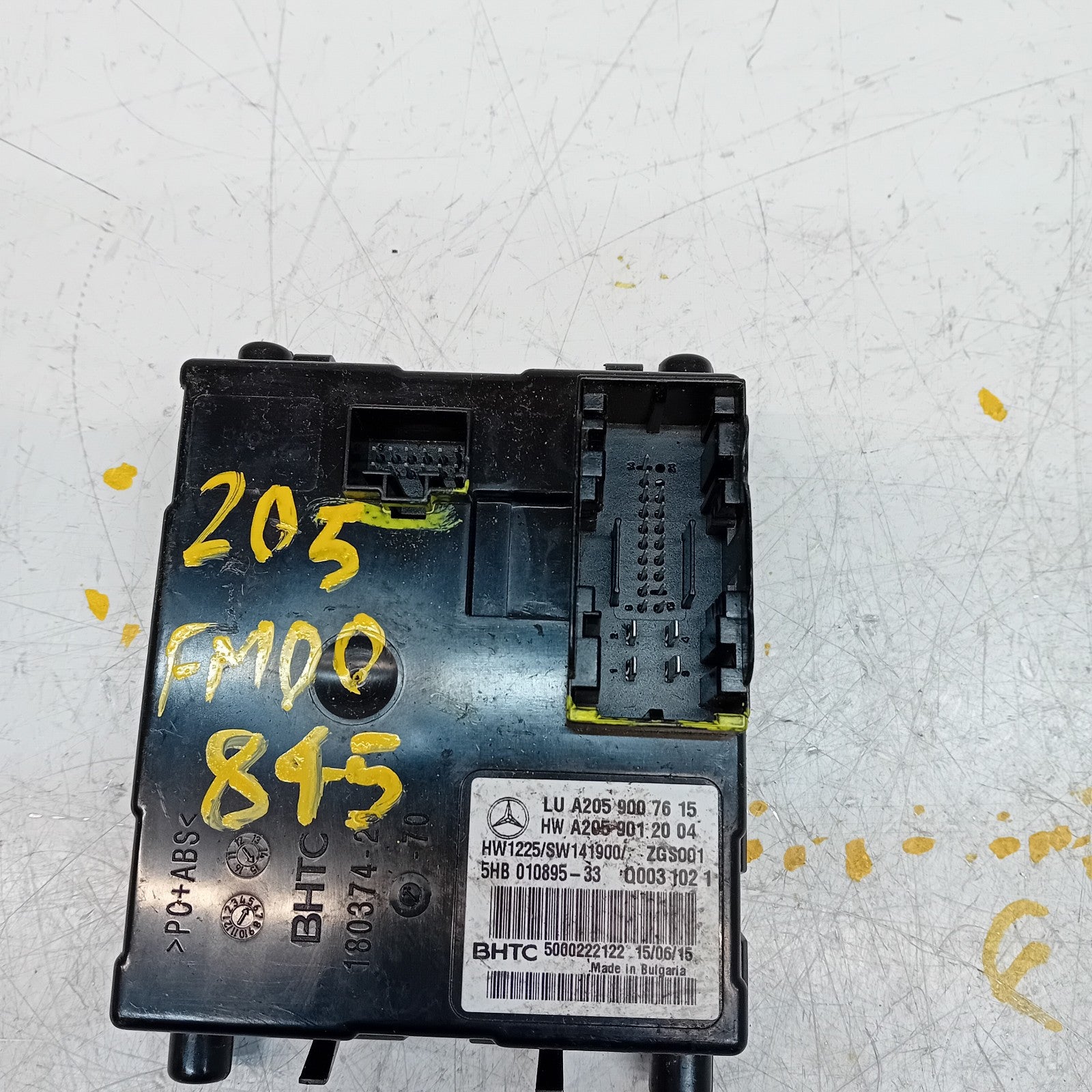 MERCEDES C CLASS 2015 W205 AIR CONDITIONING CONTROL MODULE A2059007615 FM00845