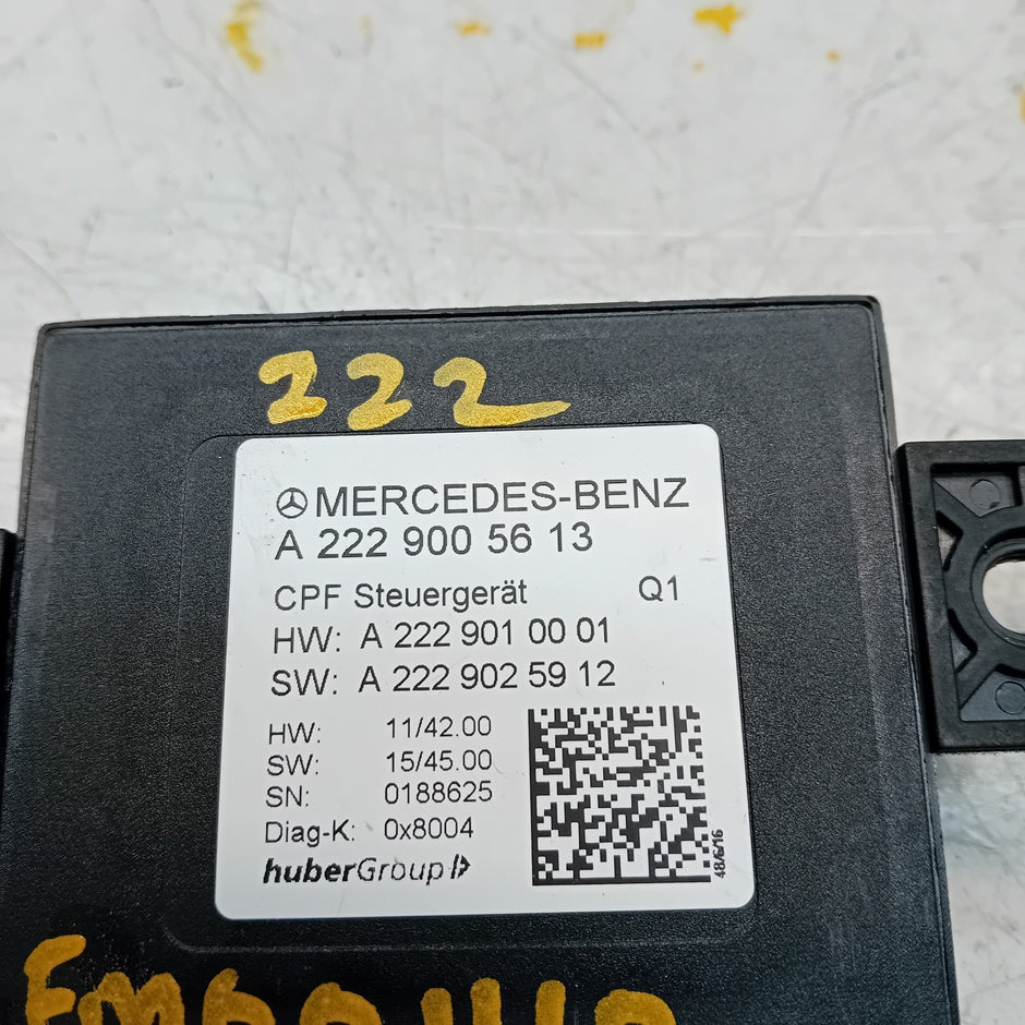MERCEDES C S CLASS CAMERA REAR CONTROL MODULE ECU A2229005613 FM001110