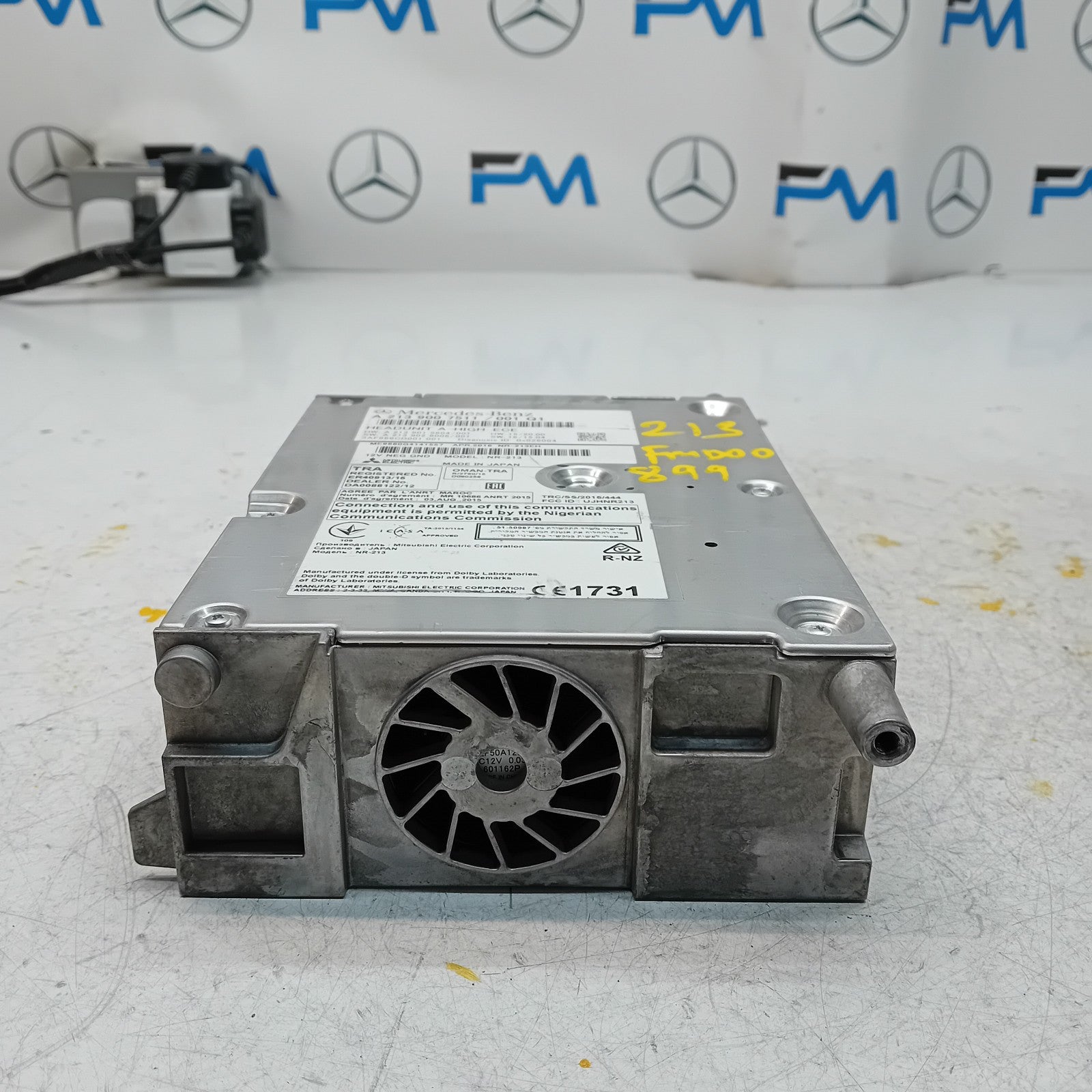 MERCEDES BENZ E-CLASS W213 2016 RADIO CD STEREO HEAD UNIT A2139007511 FM00899