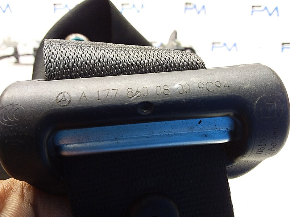 MERCEDES A CLASS  FRONT RIGHT SEAT BELT WITH PRETENSIONER A1778600800 FMS52 OSF