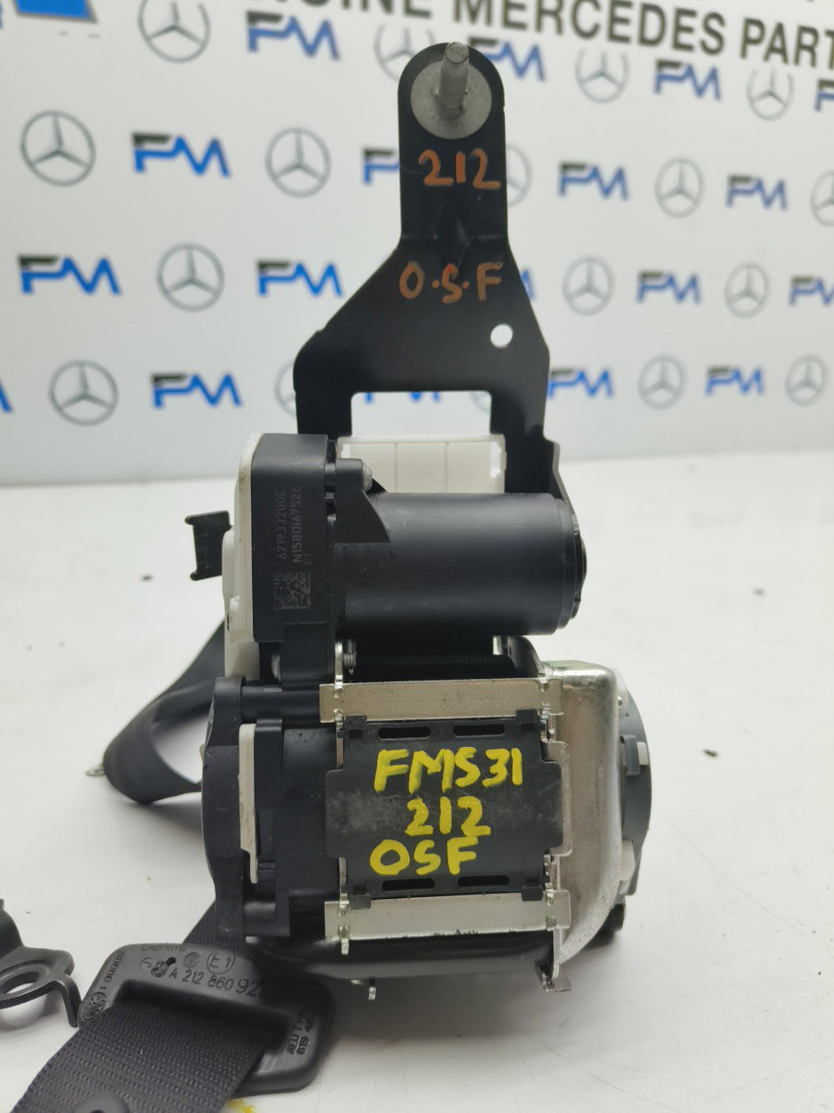 2009-16 MERCEDES W212 ESTATE DRIVER RIGHT FRONT SEAT BELT A2128609285 OSF FMS31
