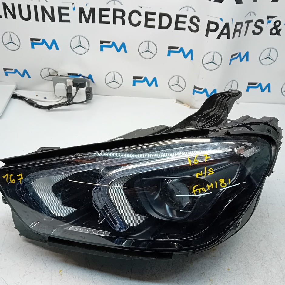 MERCEDES GLE HEADLIGHT PASSENGER NS LEFT A1679064508 2023 LED HIGH PERFOR FMH181