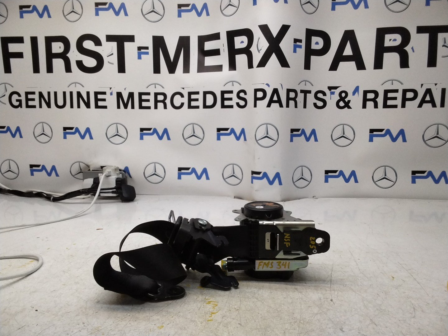 MERCEDES-BENZ W205 C CLASS FRONT LEFT PASSENGER SEATBELT A2058605185 FMS341 NSF
