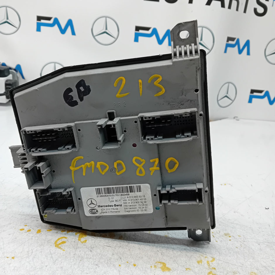 MERCEDES E-CLASS SAM CONTROL MODULE W213 A2139005315 FM00870