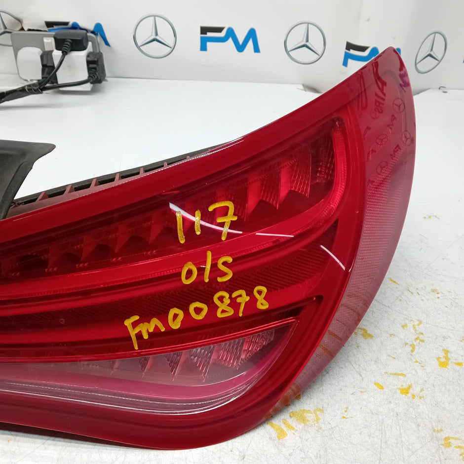 MERCEDES CLA W117 DRIVER SIDE OS REAR TAIL LIGHT A1179060601 2017 FMT00878