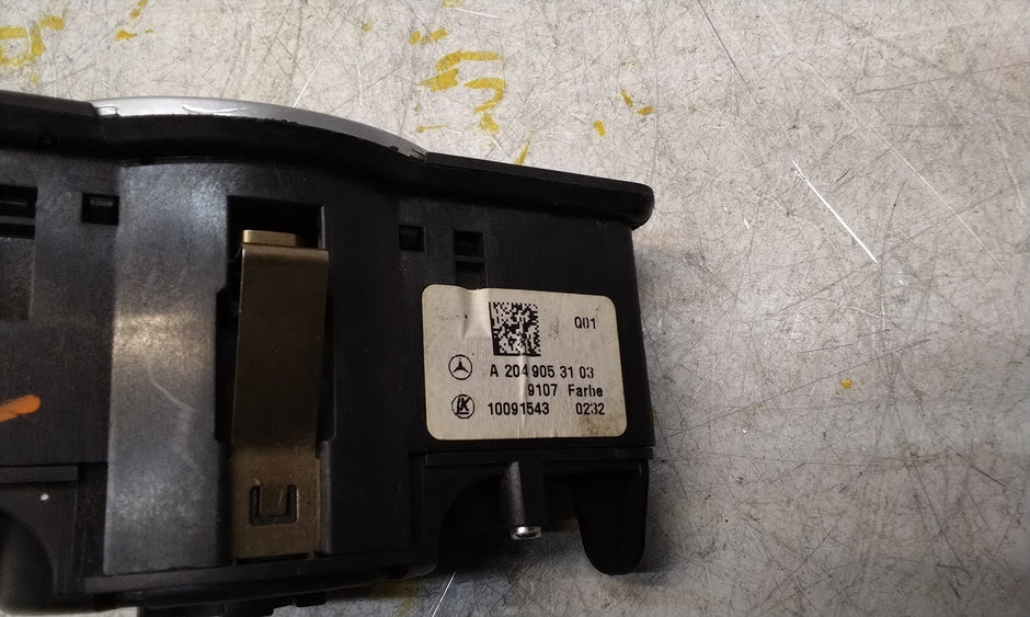 MERCEDES C-CLASS W204 HEADLIGHT CONTROL SWITCH 2014 A2049053103 FM001025