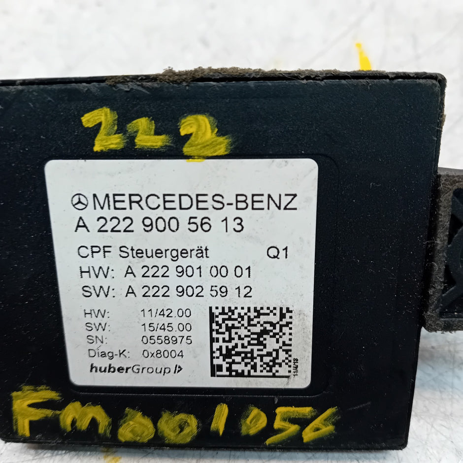 MERCEDES C S CLASS CAMERA REAR CONTROL MODULE ECU A2229005613 FM001056