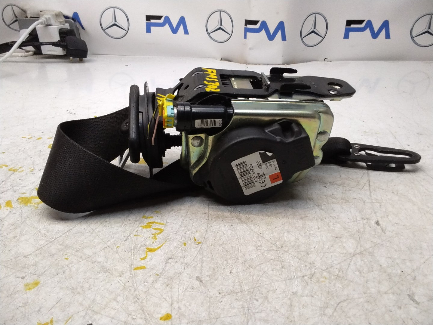 MERCEDES C-CLASS W205 SEAT BELT FRONT PASSENGER LEFT SIDE A2058600185 FMS302 NSF