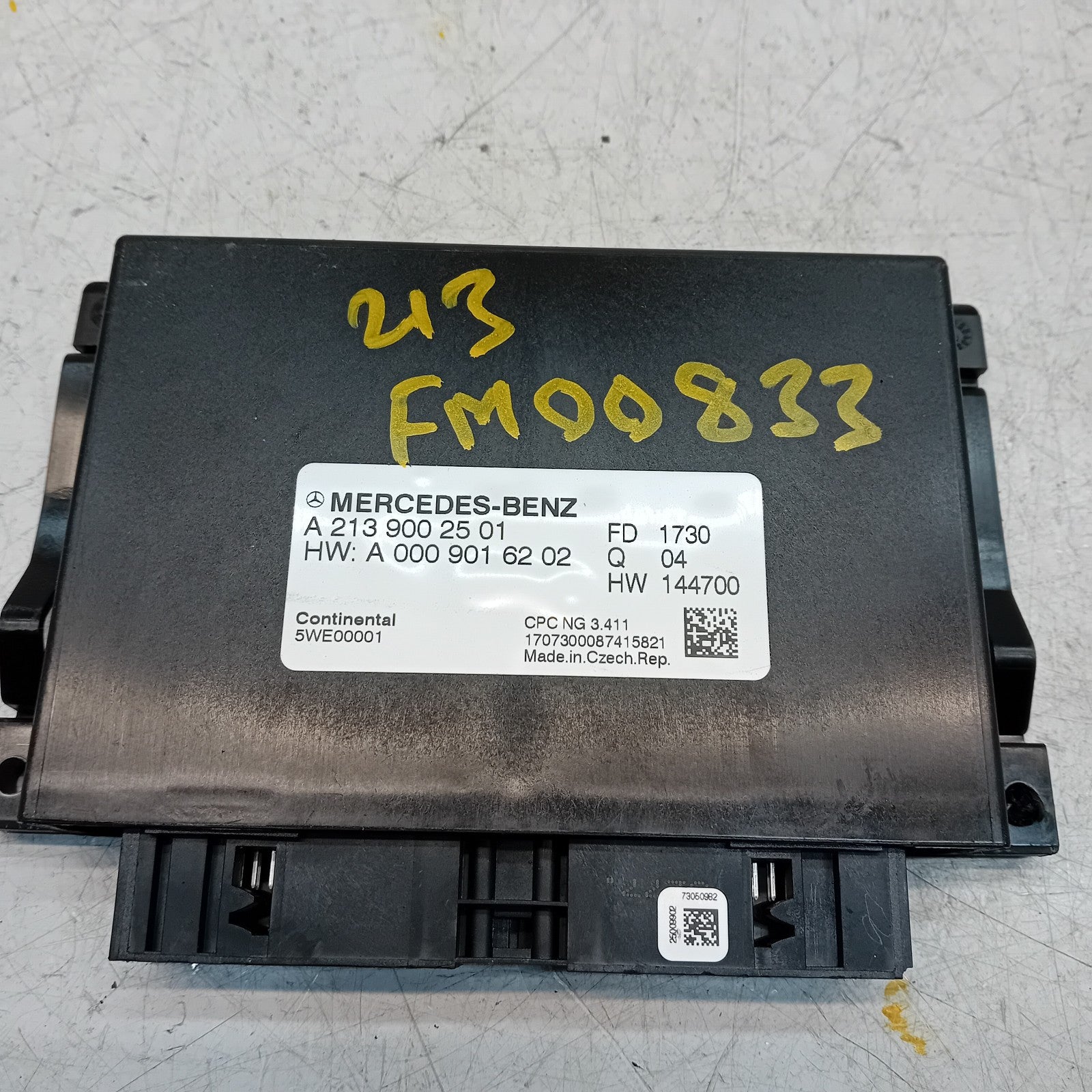 MERCEDES E-CLASS W213 GEARBOX CONTROL UNIT W205 A2139002501 FM00833