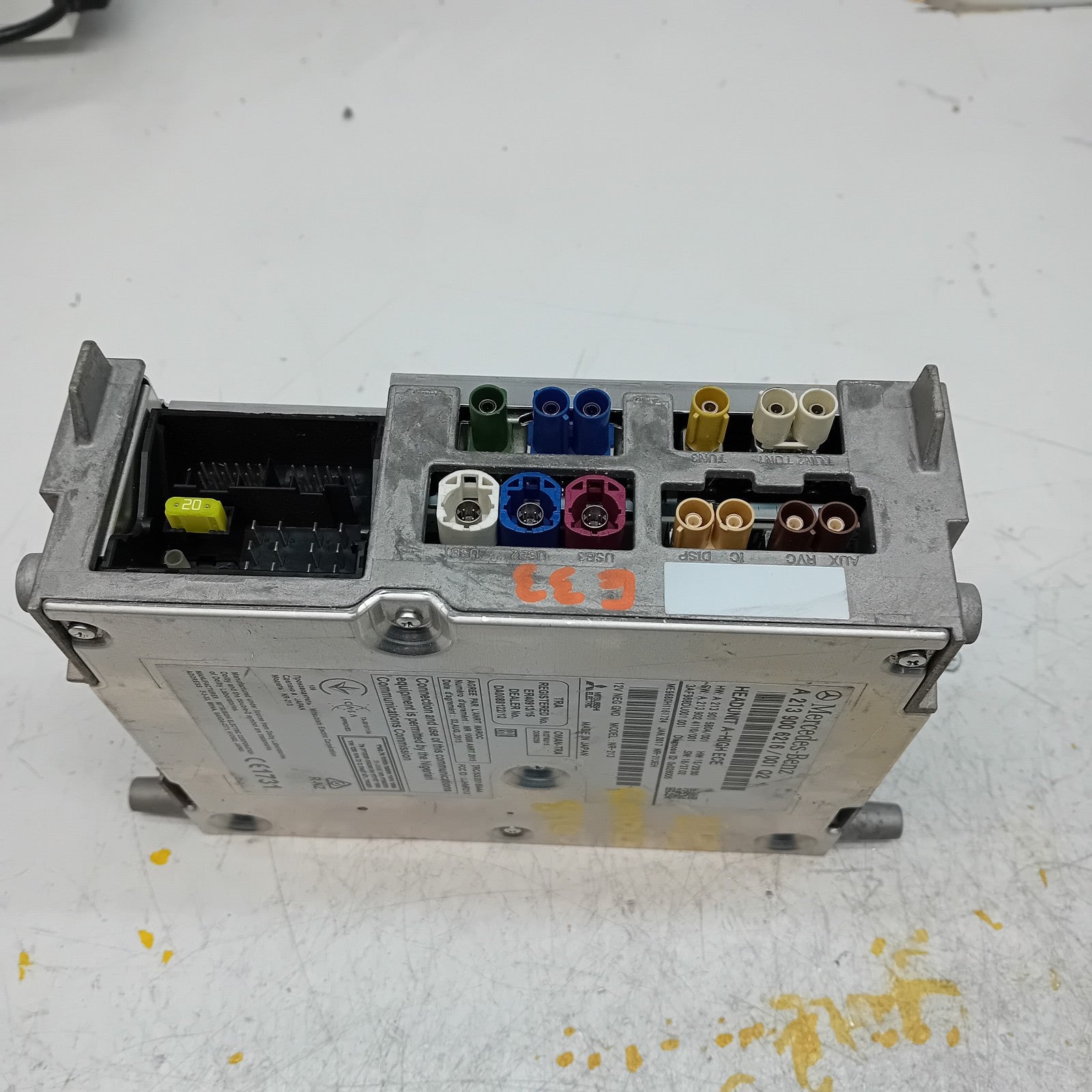 MERCEDES BENZ E-CLASS W213 2018 RADIO CD STEREO HEAD UNIT A2139006216 FM00810