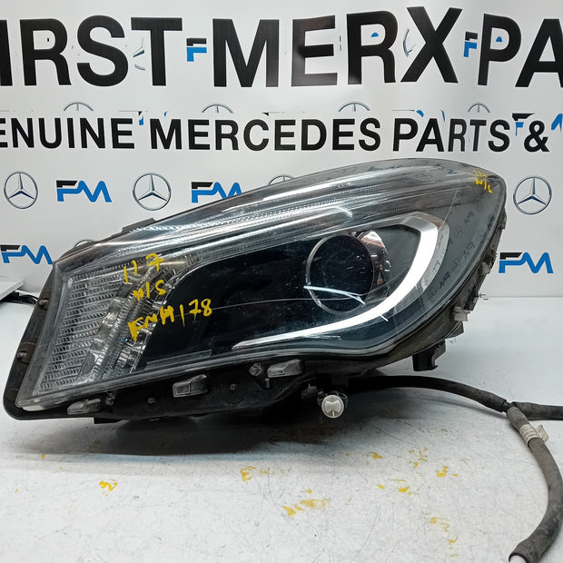 MERCEDES CLA-CLASS HEADLIGHT PASSENGER NS  LEFT A1179065300 2015 BI-XENON FMH178