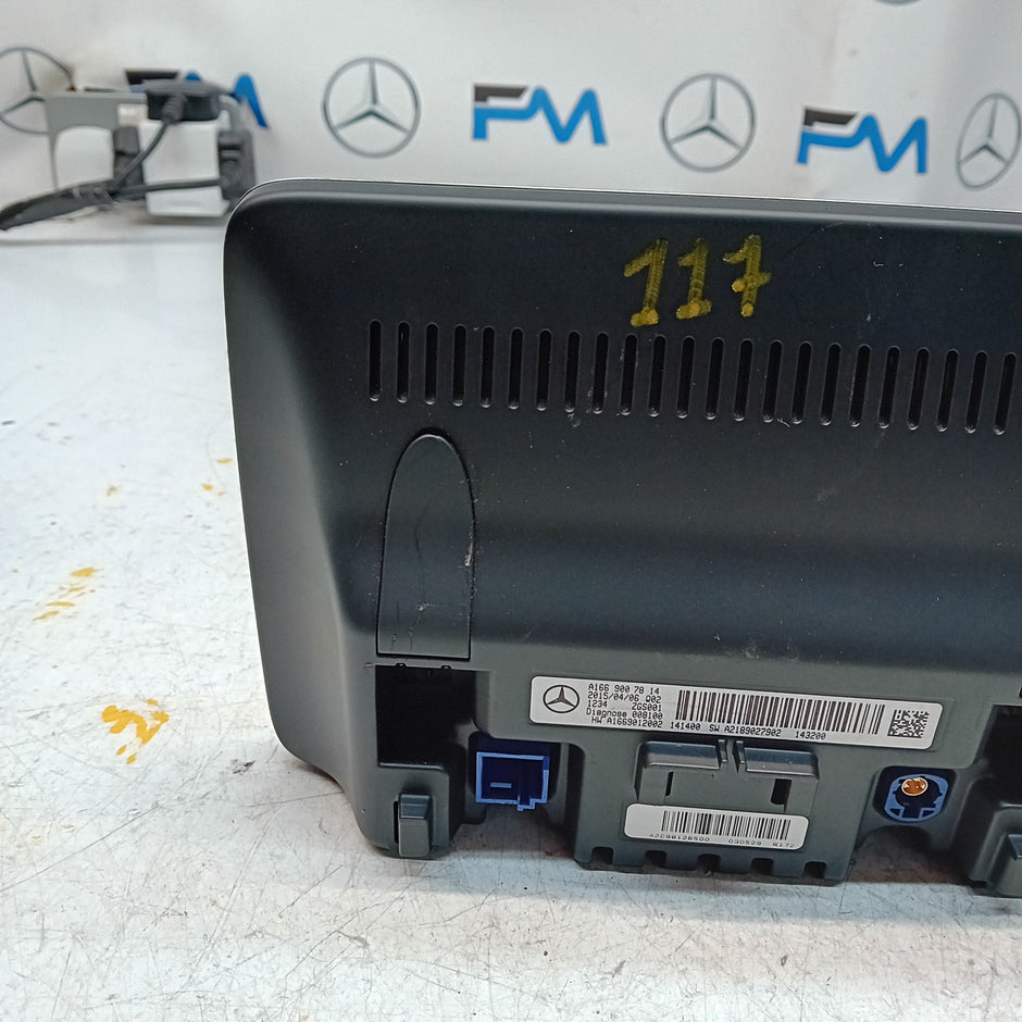 MERCEDES CLA W117 W166 DISPLAY SCREEN CLUSTER A1669007814 2015 FM00886