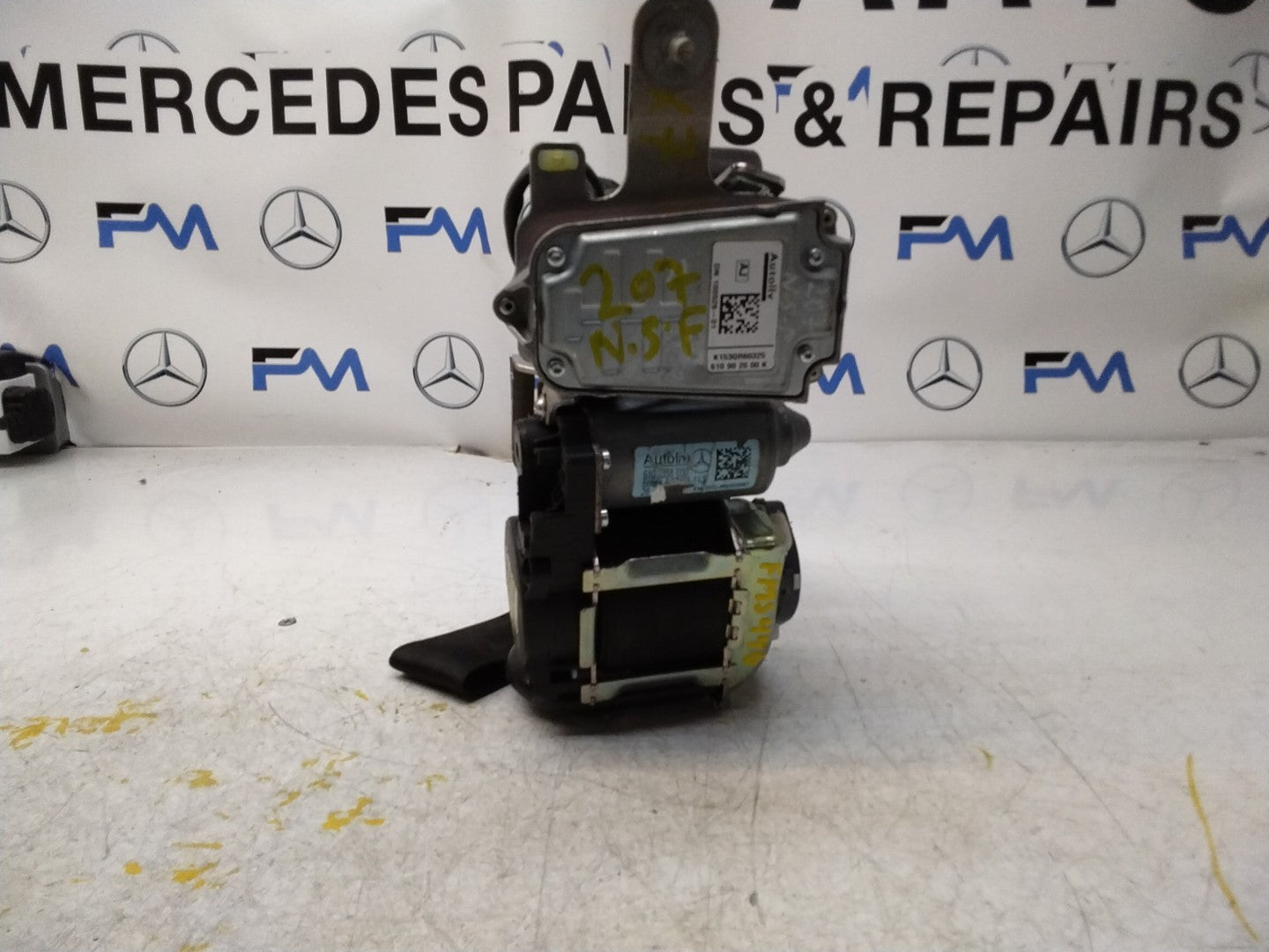 MERCEDES E CLASS W207 SEAT BELT FRONT LEFT PASSENGER A2078604185 FMS446 NSF