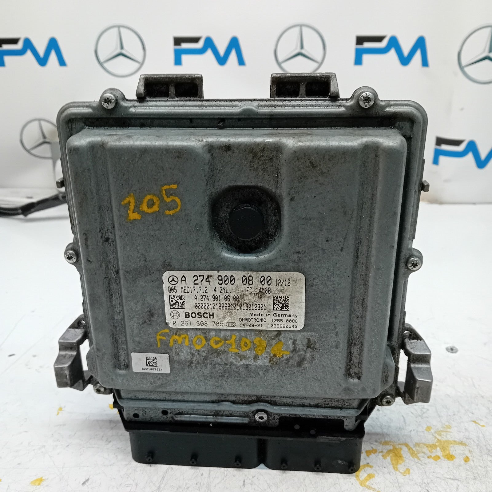 MERCEDES  C CLASS W205 W213 2018 ENGINE  ECU CONTROL MODULE A2749000800 FM001084