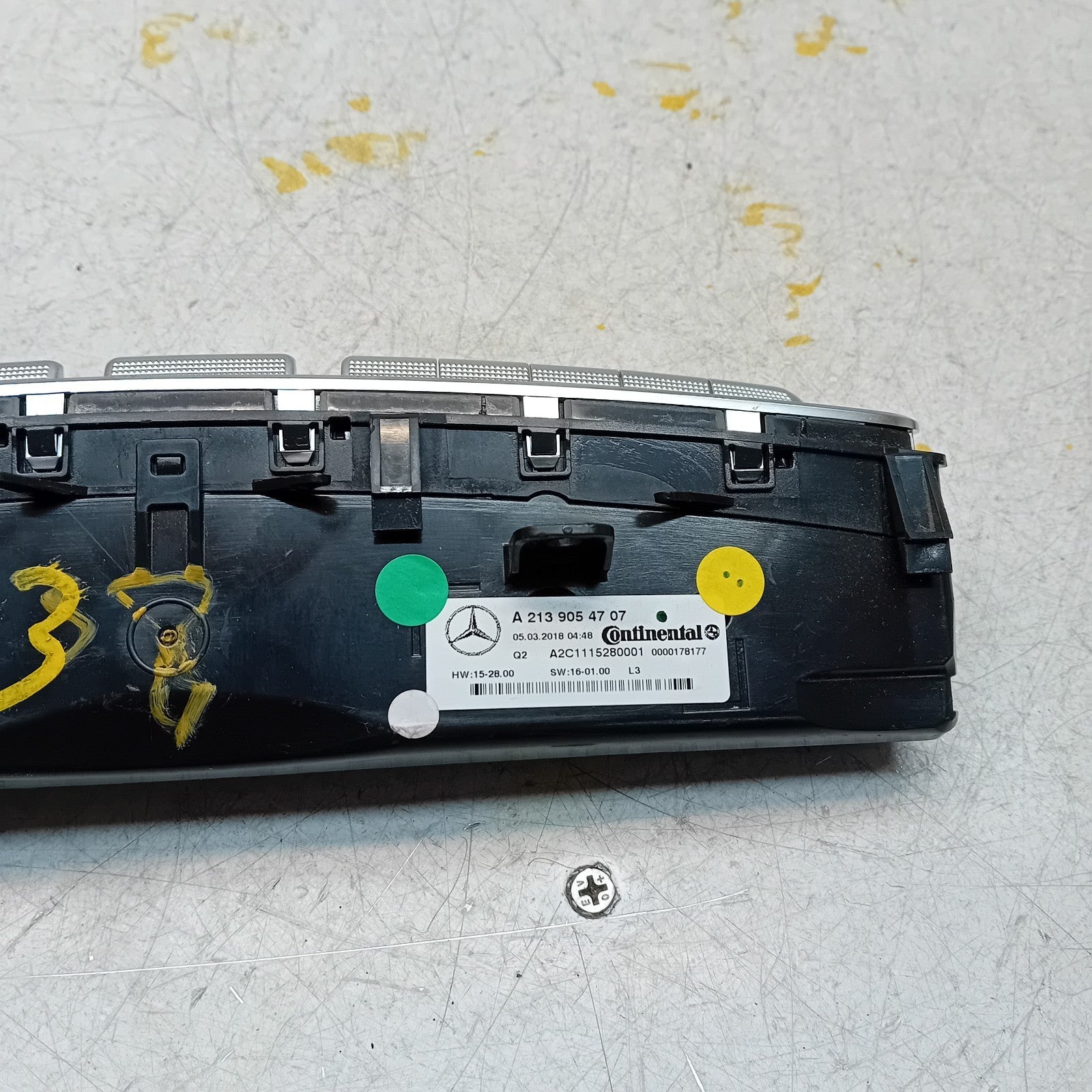 MERCEDES E CLASS HEATER AC CLIMATE CONTROL PANEL A2139054707 2018-2023 FM00962