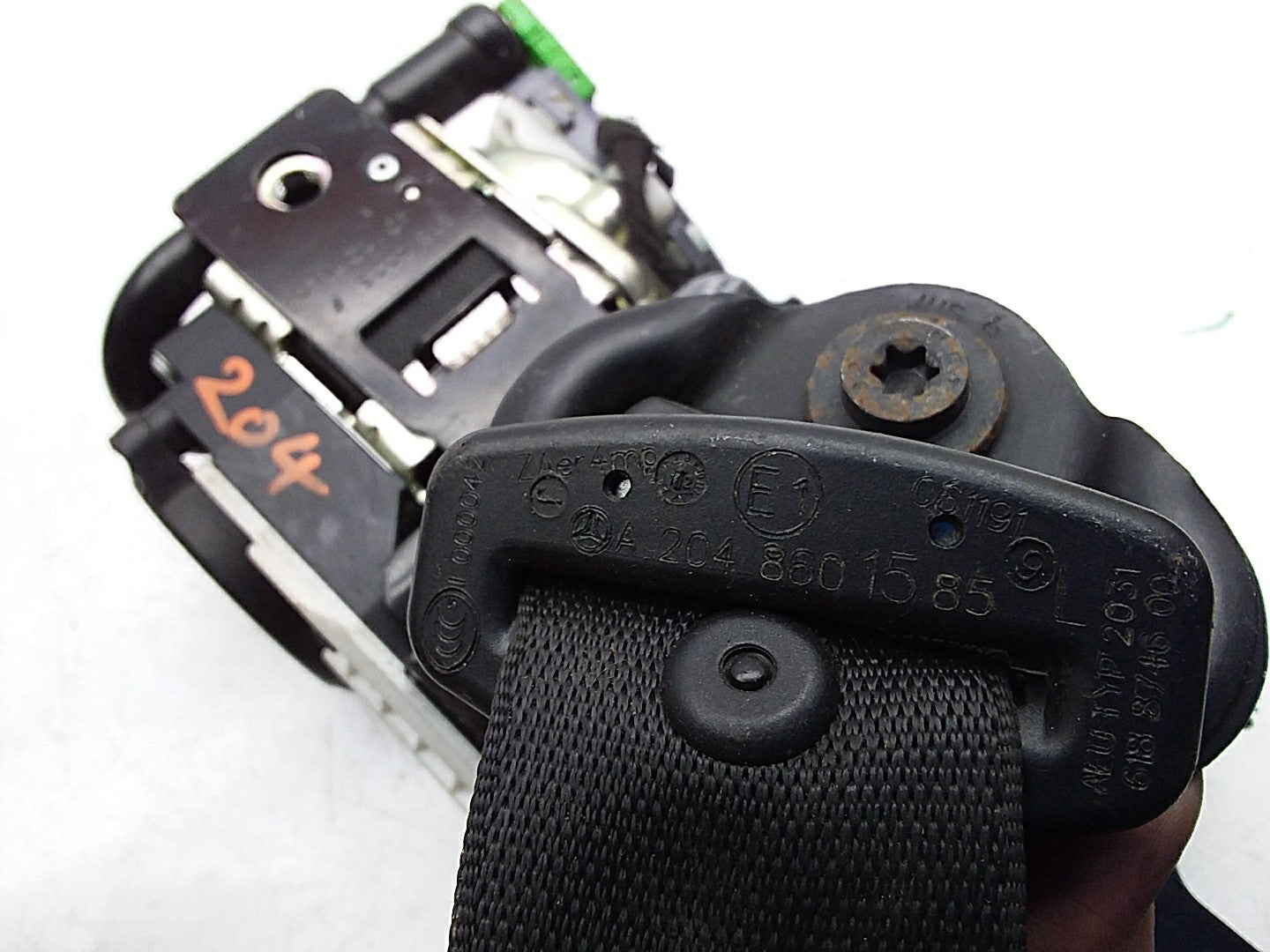 MERCEDES C-CLASS W204 SEAT BELT FRONT LEFT PASSENGER SIDE A2048601585 FMS230 NSF