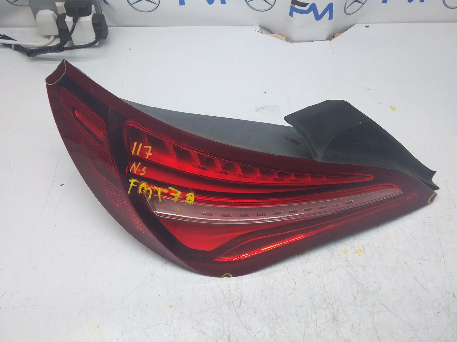 MERCEDES CLA W117 REAR PASSENGER N/S TAIL LIGHT A1769063900 2017 FMT78