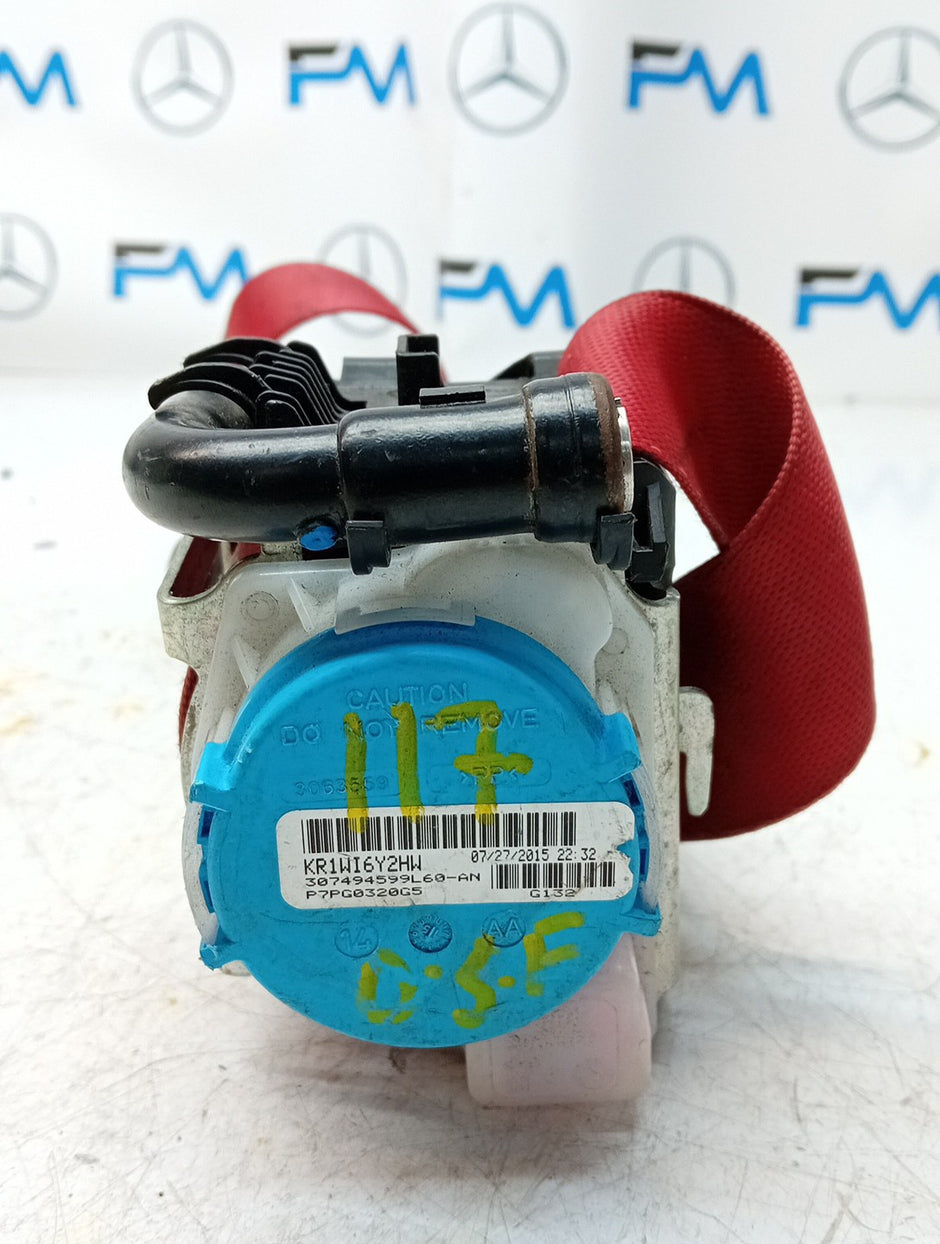 MERCEDES A CLASS W176 SEAT BELT FRONT RIGHT DRIVER SIDE A1768602285 FMS81 OSF 