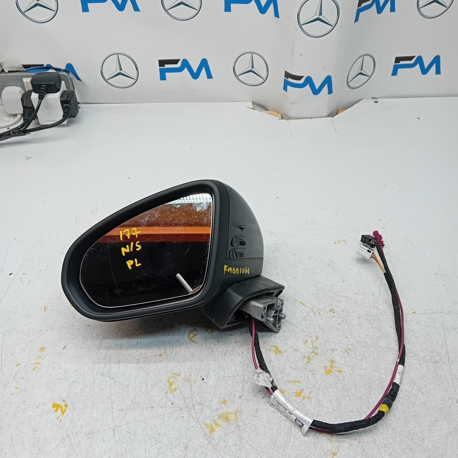 MERCEDES A Class W177 Passenger Side Wing Mirror A1778109902 Black PL FM0010064