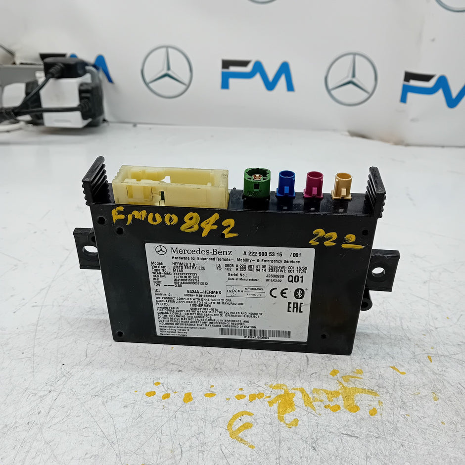 Mercedes W213 Bluetooth Hermes LTE Control Unit Module A2229005315  FM00842