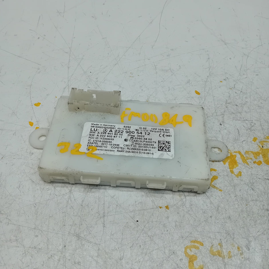 MERCEDES BENZ S-CLASS KEYLESS GO CONTROL UNIT W222 A2229005412 FM00849