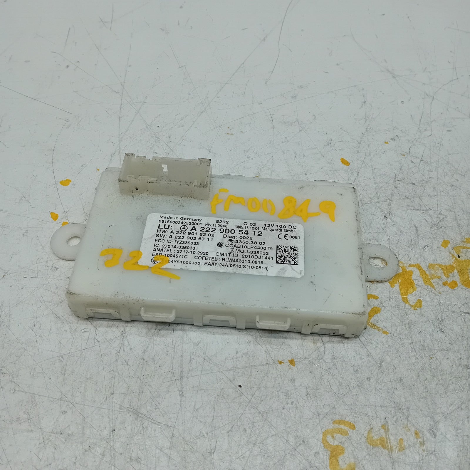 MERCEDES BENZ S-CLASS KEYLESS GO CONTROL UNIT W222 A2229005412 FM00849