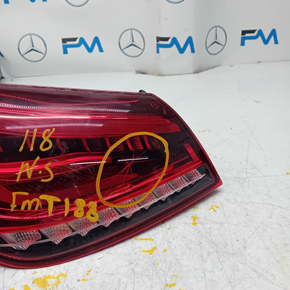 MERCEDES CLA W118 PASSENGER SIDE NS REAR TAIL LIGHT FMT188 2016 ONWARDS