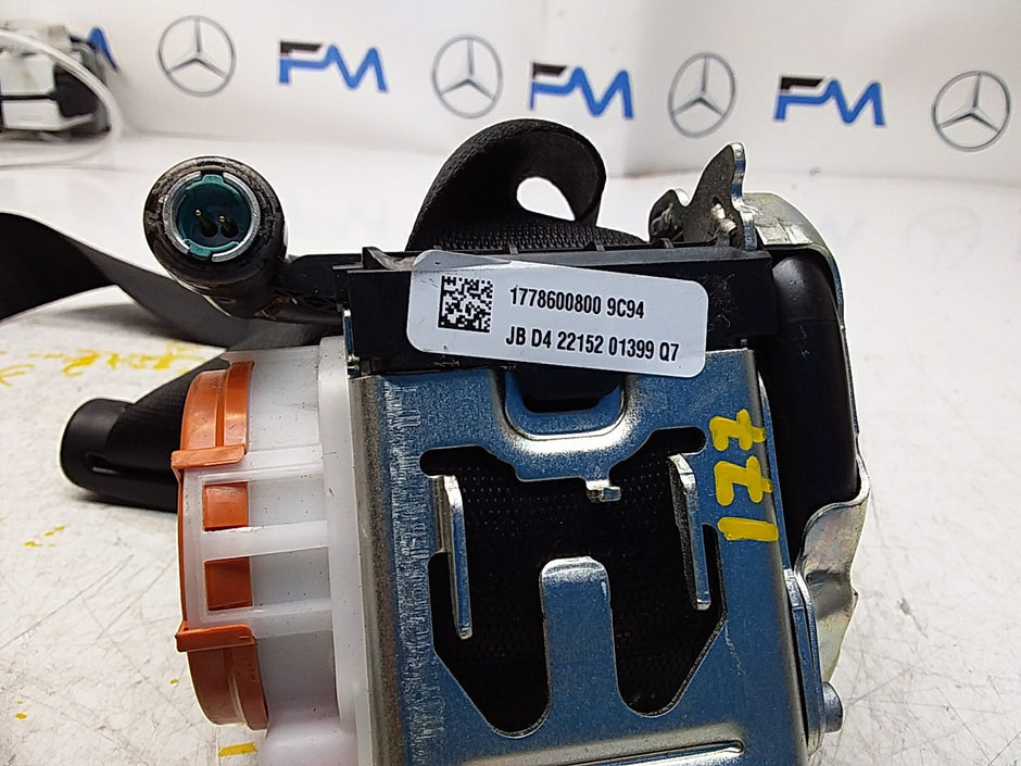 MERCEDES A-CLASS  FRONT RIGHT SEAT BELT WITH PRETENSIONER A1778600800 FMS58 OSF