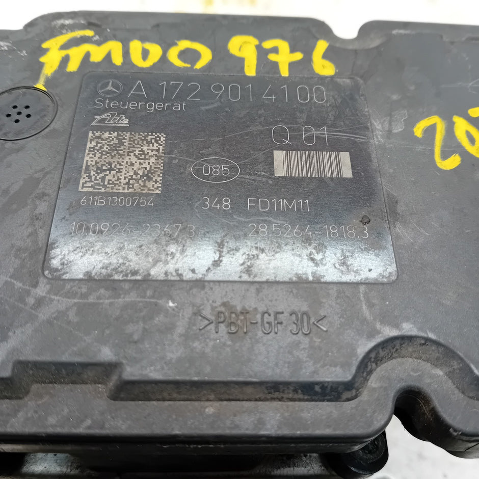 MERCEDES C-CLASS W205 ABS PUMP MODULE CONTROL UNIT A1729014100 FM00976