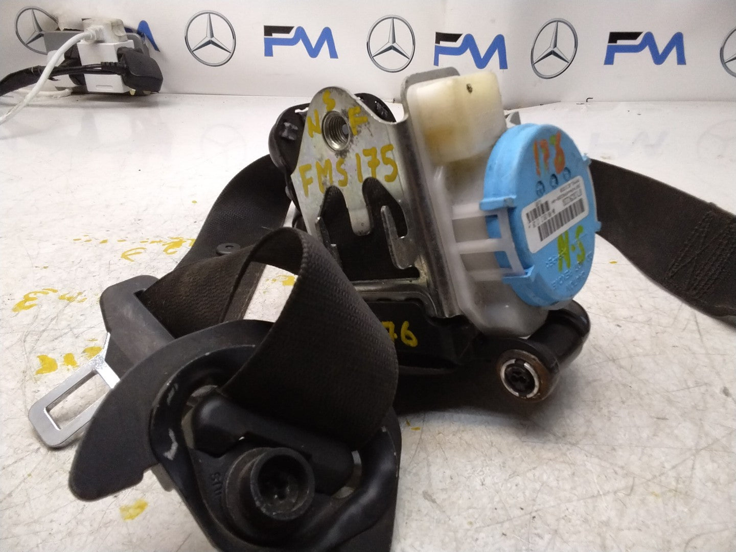 MERCEDES A CLASS W176 SEAT BELT FRONT LEFT SIDE A1768600185 FMS175 NSF