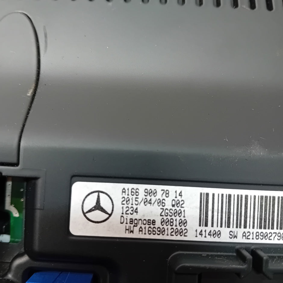 MERCEDES CLA W117 W166 DISPLAY SCREEN CLUSTER A1669007814 2015 FM00886