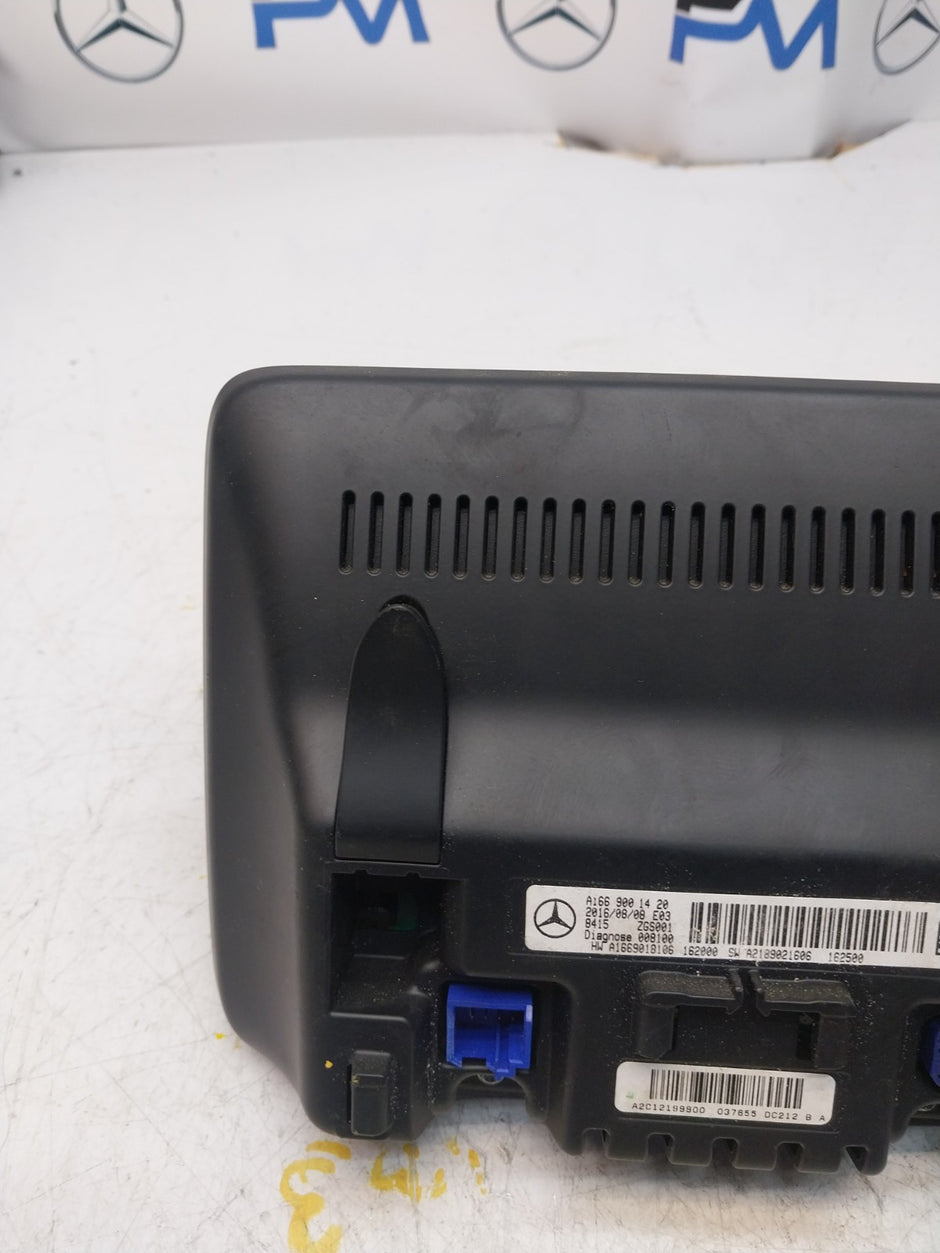 MERCEDES M-CLASS W166 DISPLAY SCREEN A1669001420 2016 FM00718